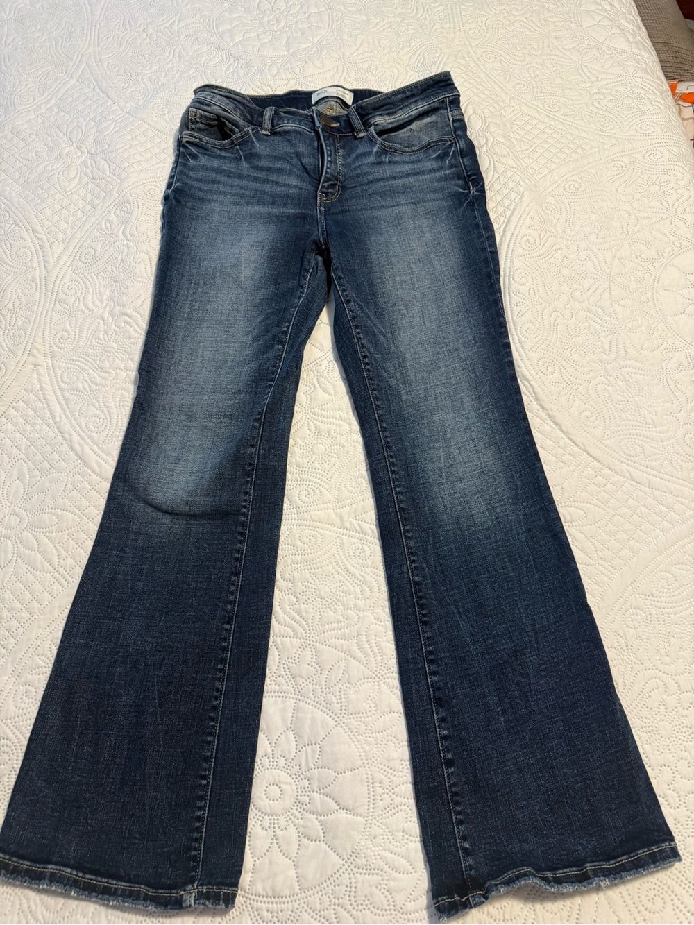 BKE Dark Blue Flare Jeans - Wide Leg Denim